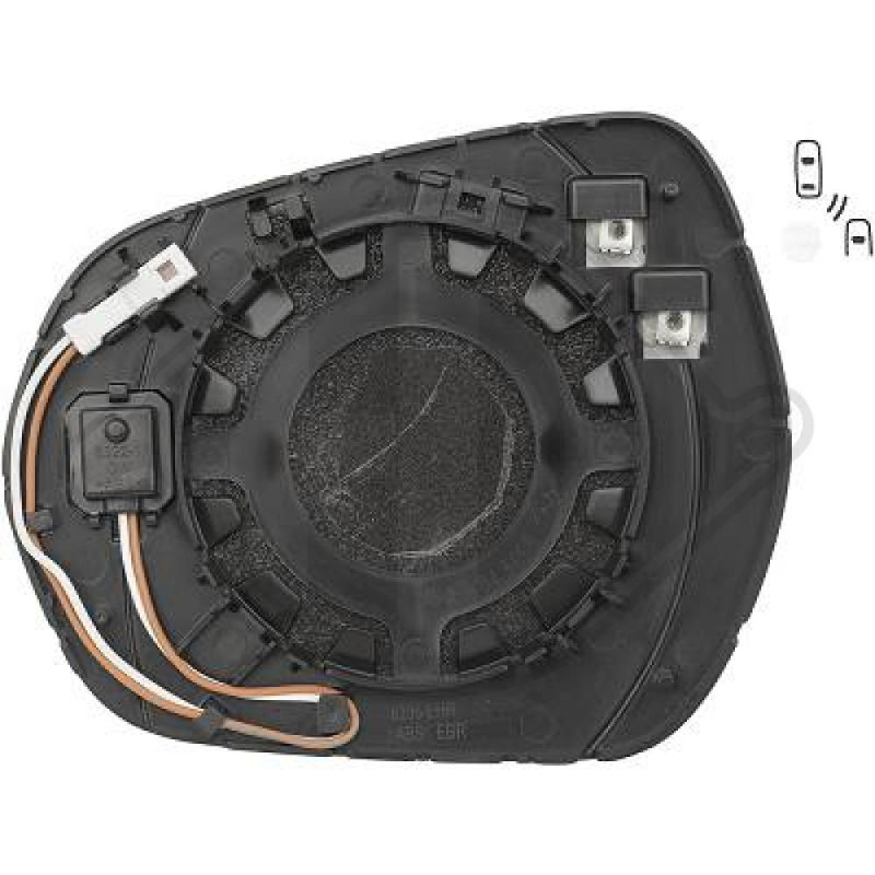 Vetro specchio Specchio esterno Ford Fiesta 17- (Cod. D-1407226)