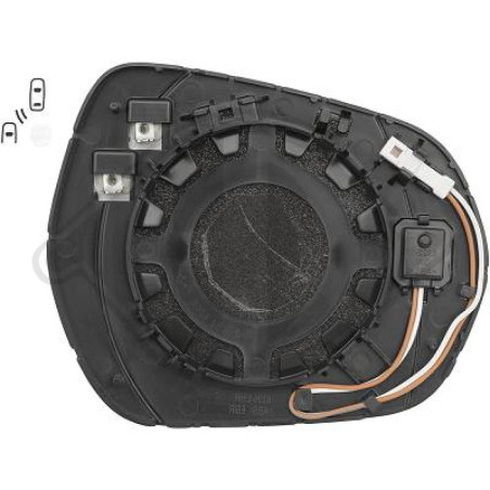 Vetro specchio Specchio esterno Ford Fiesta 17- (Cod. D-1407227)