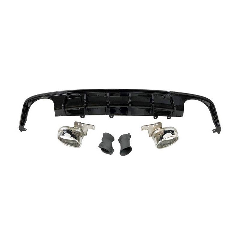 Diffusore Posteriore Audi A6 / A6 Avant C8 19-21 Look RS6 (Cod. E-TCA0264)