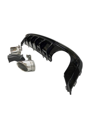 Diffusore Posteriore Audi A6 / A6 Avant C8 19-21 Look RS6 (Cod. E-TCA0264)