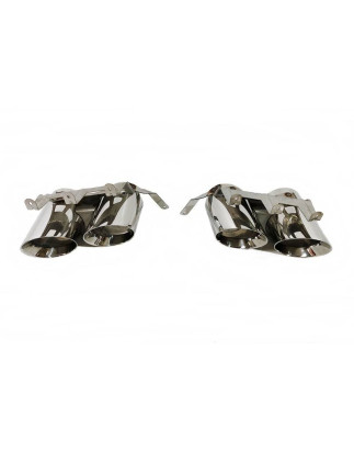 Terminali Di Uscita Di Scarico Ford Mustang GT500 D'Argento (Cod. E-SIL0131)