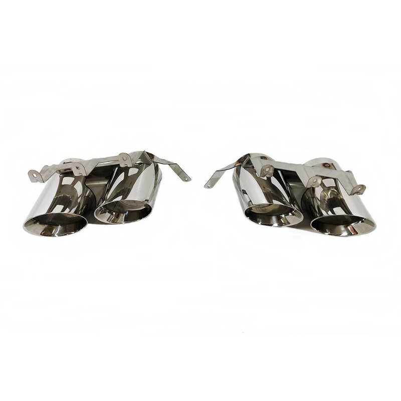 Terminali Di Uscita Di Scarico Ford Mustang GT500 D'Argento (Cod. E-SIL0131)
