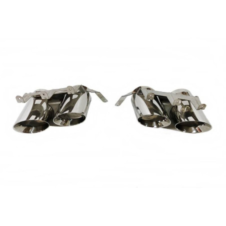 Terminali Di Uscita Di Scarico Ford Mustang GT500 D'Argento (Cod. E-SIL0131)