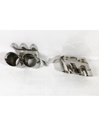 Terminali Di Uscita Di Scarico Ford Mustang GT500 D'Argento (Cod. E-SIL0131)
