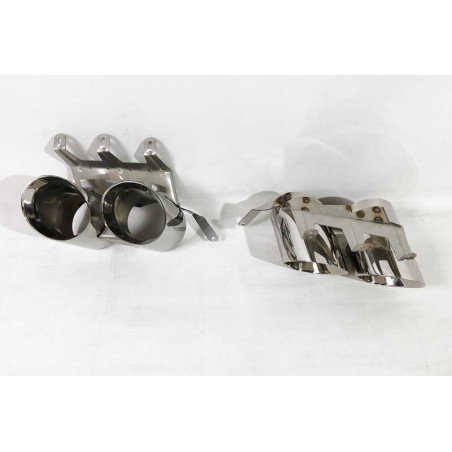 Terminali Di Uscita Di Scarico Ford Mustang GT500 D'Argento (Cod. E-SIL0131)