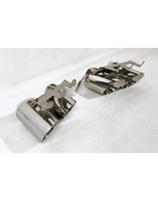 Terminali Di Uscita Di Scarico Ford Mustang GT500 D'Argento (Cod. E-SIL0131)