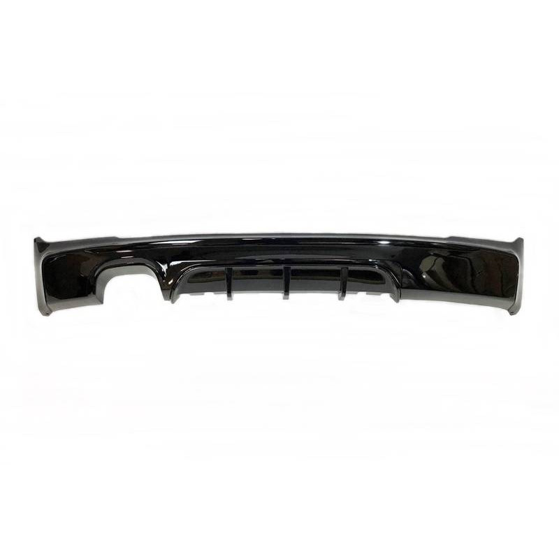 Diffusore Posteriore BMW F22 / F23 look M Performance Nero lucido 1 Uscite doppio (Cod. E-TCBF2291)