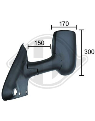 Specchio retrovisore esterno Ford Transit 00-06 (Cod. D-1455225)