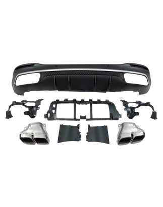 Diffusore Posteriore Mercedes W167 GLE 2020 Terminali (Cod. E-TCM0295)