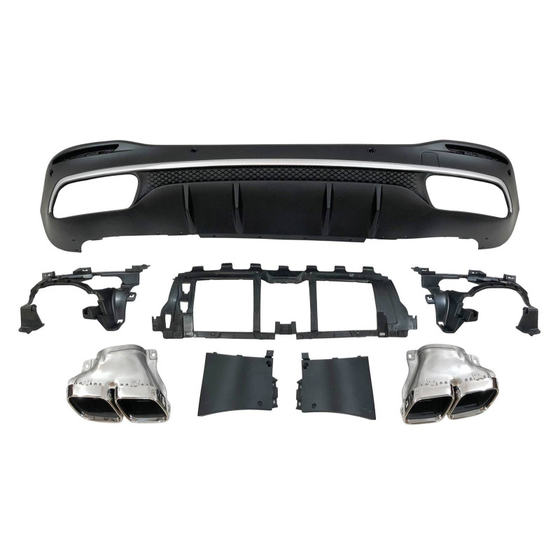 Diffusore Posteriore Mercedes W167 GLE 2020 Terminali (Cod. E-TCM0295)