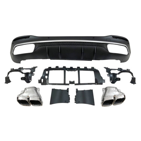 Diffusore Posteriore Mercedes W167 GLE 2020 Terminali (Cod. E-TCM0295)