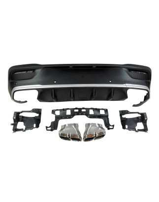 Diffusore Posteriore Mercedes C167 GLE 2020 Terminali (Cod. E-TCM0301)