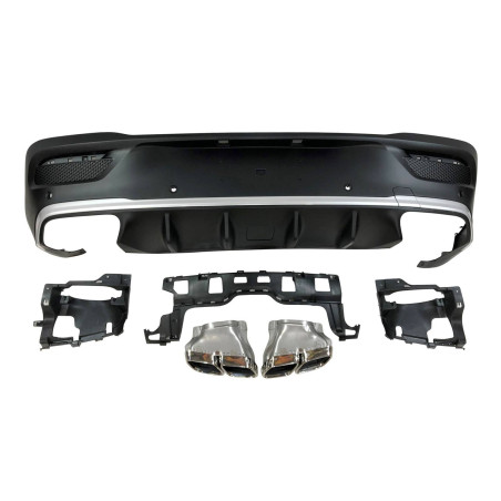 Diffusore Posteriore Mercedes C167 GLE 2020 Terminali (Cod. E-TCM0301)