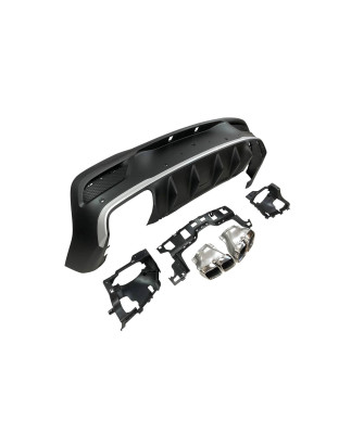 Diffusore Posteriore Mercedes C167 GLE 2020 Terminali (Cod. E-TCM0301)