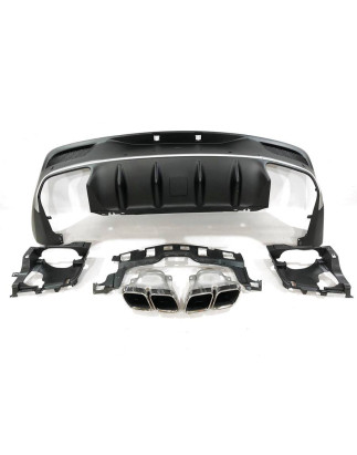 Diffusore Posteriore Mercedes C167 GLE 2020 Terminali (Cod. E-TCM0301)