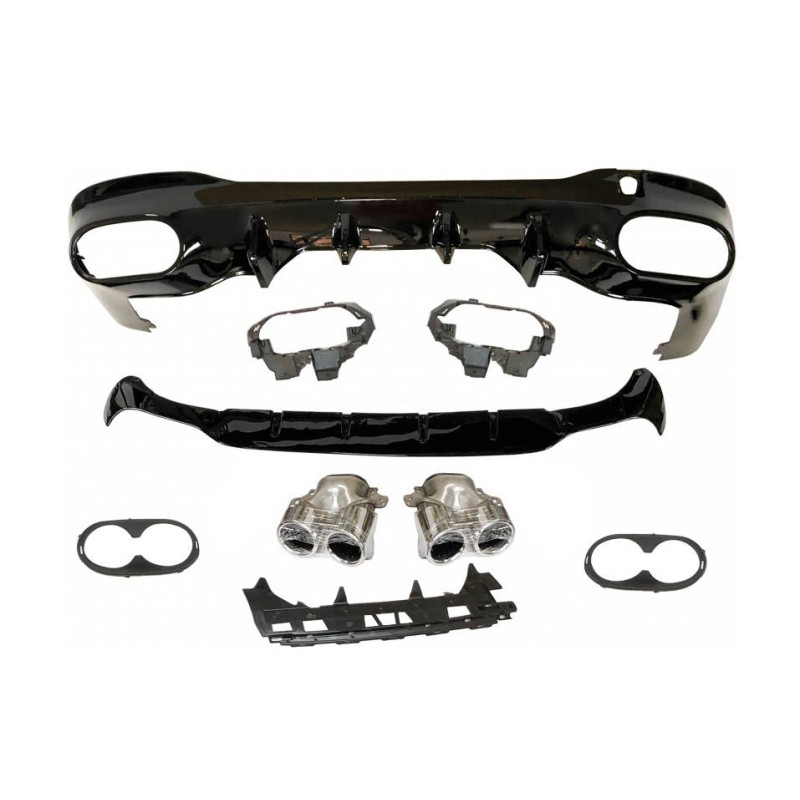 Diffusore Posteriore Mercedes W118 CLA Look A45 (Cod. E-TCM02471)