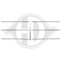 Kit modanature decorative/ protettive Griglia radiatore Mercedes 200-280E(W123) 76-84 (Cod. D-161104