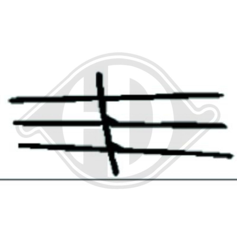 Modanatura decorativa / protettiva Griglia radiatore Mercedes 200-280E(W123) 76-84 (Cod. D-1611046)