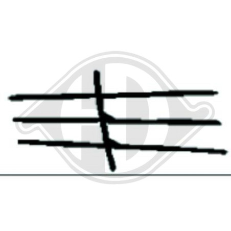 Modanatura decorativa / protettiva Griglia radiatore Mercedes 200-280E(W123) 76-84 (Cod. D-1611046)