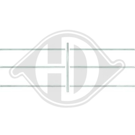 Modanatura decorativa / protettiva Griglia radiatore Mercedes 200-300E(W124) 85-93 (Cod. D-1612041)