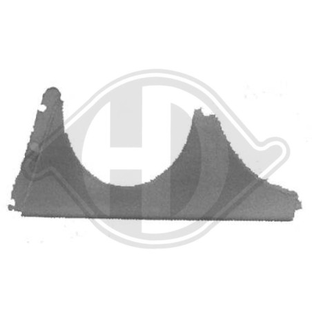 Modanatura faro Mercedes classe E (W210) 95-99 (Cod. D-1614043)
