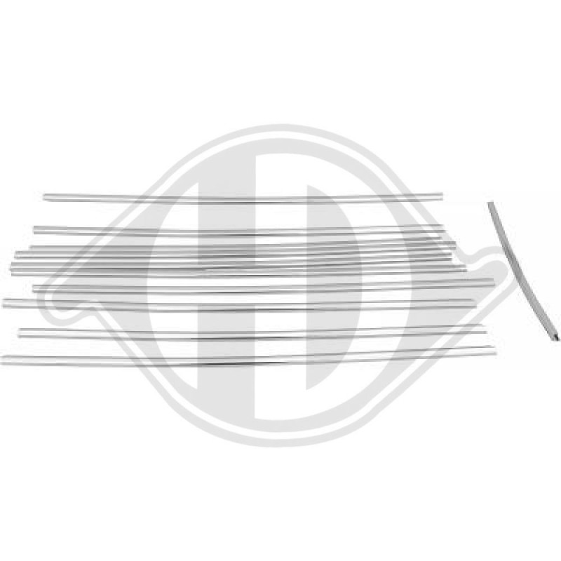 Kit modanature decorative/ protettive Griglia radiatore Mercedes classe E (W210) 95-99 (Cod. D-16140