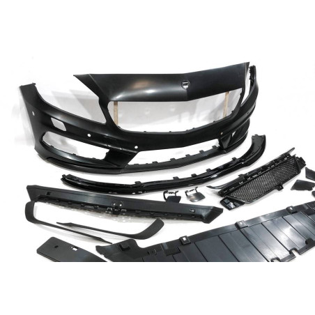 Paraurti Anteriore Mercedes W176 2012-2015 A45 Look AMG Sensori Griglia (Cod. E-TCM015610115)