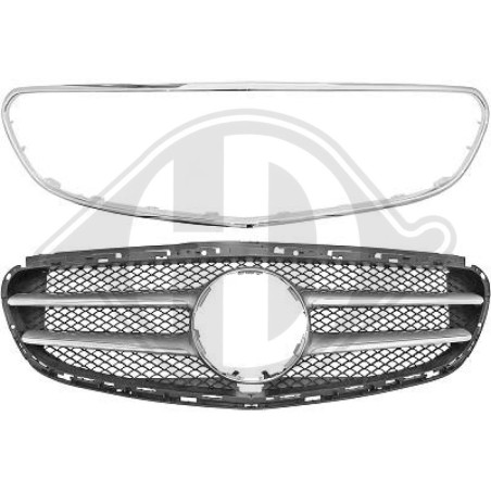 Inserto griglia radiatore Mercedes classe E E220-500 W212 13-16 (Cod. D-1617540)