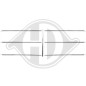Kit modanature decorative/ protettive Griglia radiatore Mercedes W126 (280-500) 80-91 (Cod. D-164004