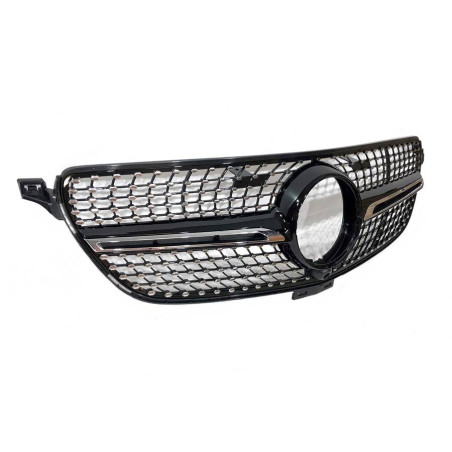 Griglia Mercedes GLE Coupe C292 (2015-2018) GLE W166 SUV (2015-2018), Look Diamond Fotocamera (Cod. 
