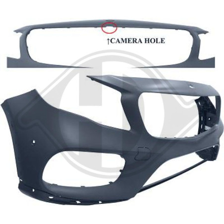 Paraurti anteriore Mercedes GLA-Kl. X156 14- (Cod. D-1641551)