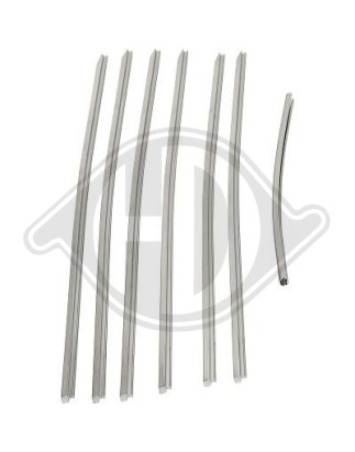 Kit modanature decorative/ protettive Griglia radiatore Mercedes W140 SE/L (300-600) 91-98 (Cod. D-1