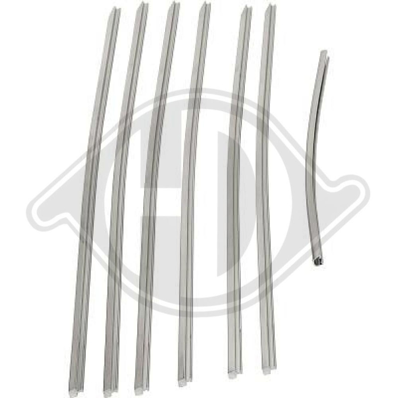 Kit modanature decorative/ protettive Griglia radiatore Mercedes W140 SE/L (300-600) 91-98 (Cod. D-1