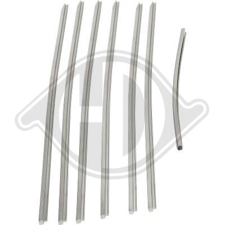 Kit modanature decorative/ protettive Griglia radiatore Mercedes W140 SE/L (300-600) 91-98 (Cod. D-1