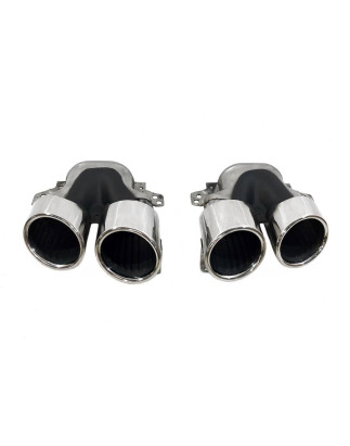 Terminali Di Uscita Di Scarico Mercedes W177 / V177 / W118 / C118 Look A45 (Cod. E-SIL0132)