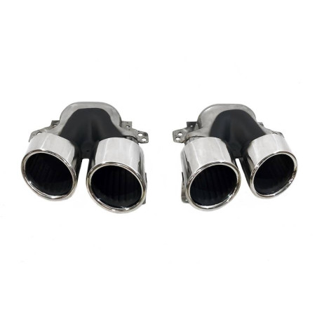 Terminali Di Uscita Di Scarico Mercedes W177 / V177 / W118 / C118 Look A45 (Cod. E-SIL0132)