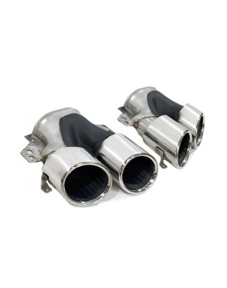 Terminali Di Uscita Di Scarico Mercedes W177 / V177 / W118 / C118 Look A45 (Cod. E-SIL0132)