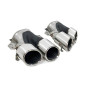 Terminali Di Uscita Di Scarico Mercedes W177 / V177 / W118 / C118 Look A45 (Cod. E-SIL0132)