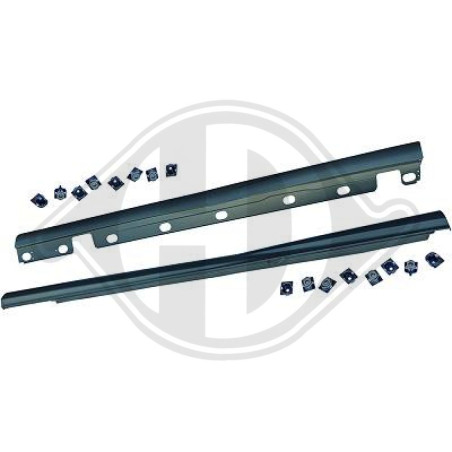 Set Minigonne sottoporta Mercedes classe S W221 05-09 (Cod. D-1647362)