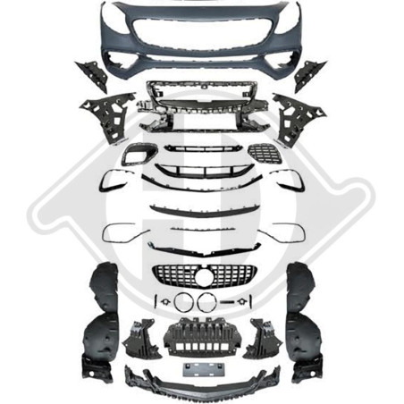 Paraurti anteriore Mercedes classe S W217 Coupe/Cabrio 14-20 (Cod. D-1648250)