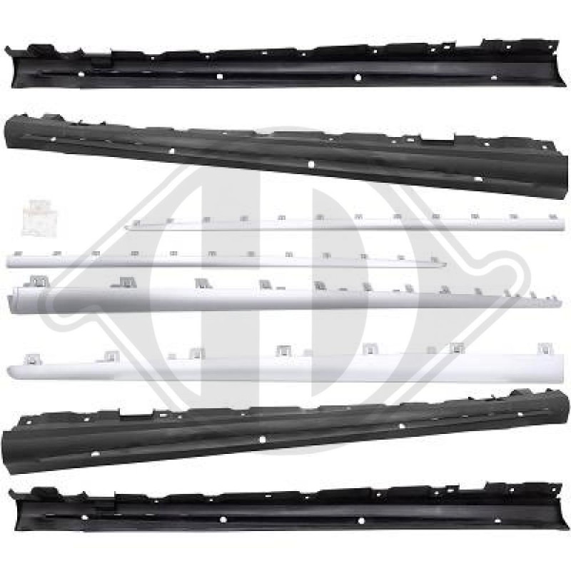 Set Minigonne sottoporta Mercedes classe S W222 13-17 (Cod. D-1648462)