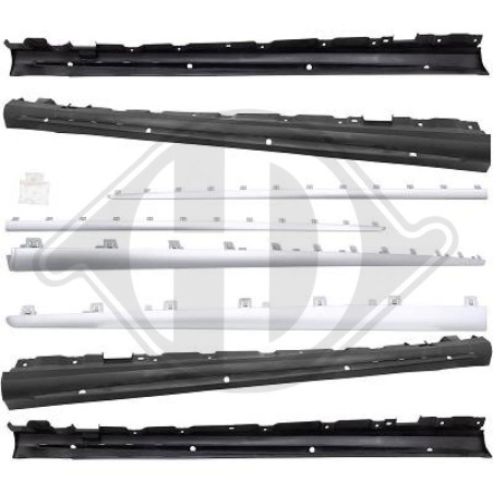 Set Minigonne sottoporta Mercedes classe S W222 13-17 (Cod. D-1648462)