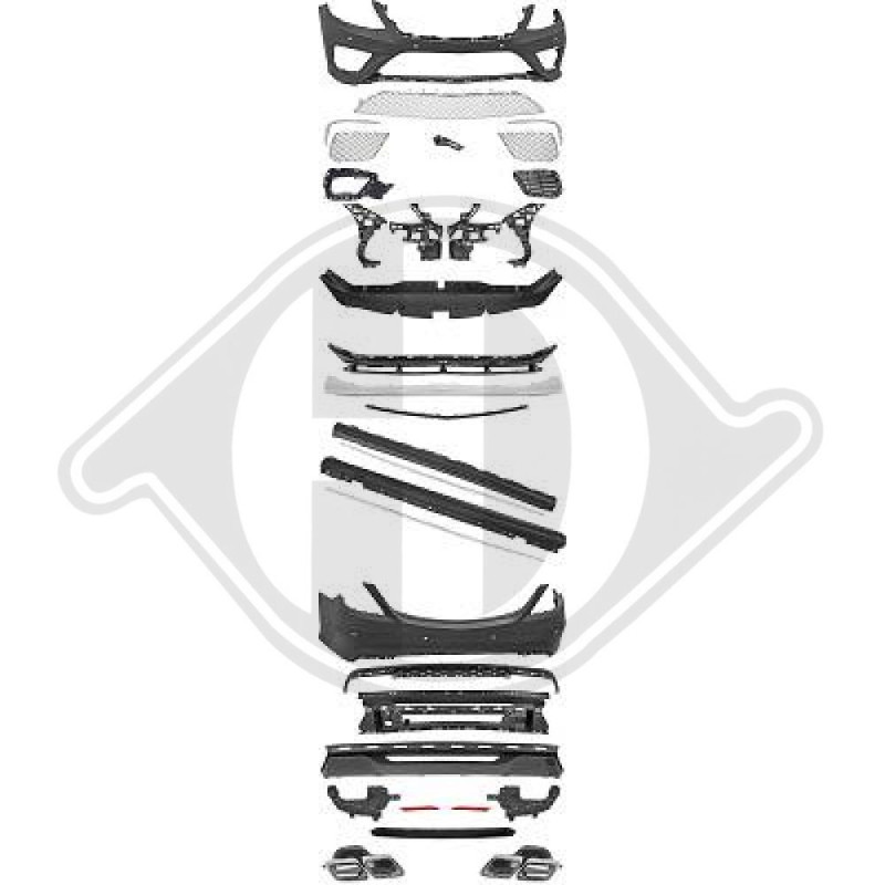 Paraurti anteriore Mercedes classe S W222 13-17 (Cod. D-1648551)
