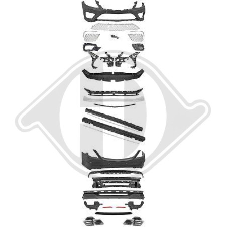 Paraurti anteriore Mercedes classe S W222 13-17 (Cod. D-1648551)