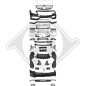 Paraurti anteriore Mercedes CLS W218 15-17 (Cod. D-1650351)