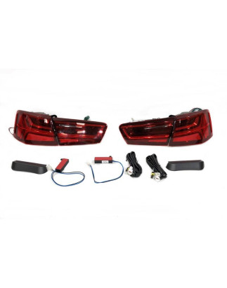 Fari Audi A6 Sedan 2011-2015 Look 2016 Red (Cod. E-FAAU116)