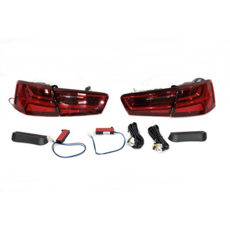 Fari Audi A6 Sedan 2011-2015 Look 2016 Red (Cod. E-FAAU116)