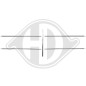 Kit modanature decorative/ protettive Griglia radiatore Mercedes C180-280(W202) 93-00 (Cod. D-167014