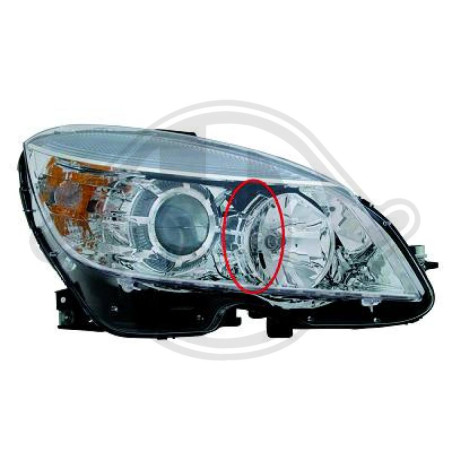 Faro anteriore destro Mercedes classe C W204 07-11 (Cod. D-1672082)