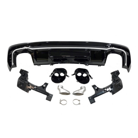 Diffusore Posteriore Audi A4 2020+ Look RS4 (Cod. E-TCA0268)